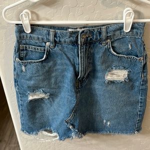 We the free Jean skirt